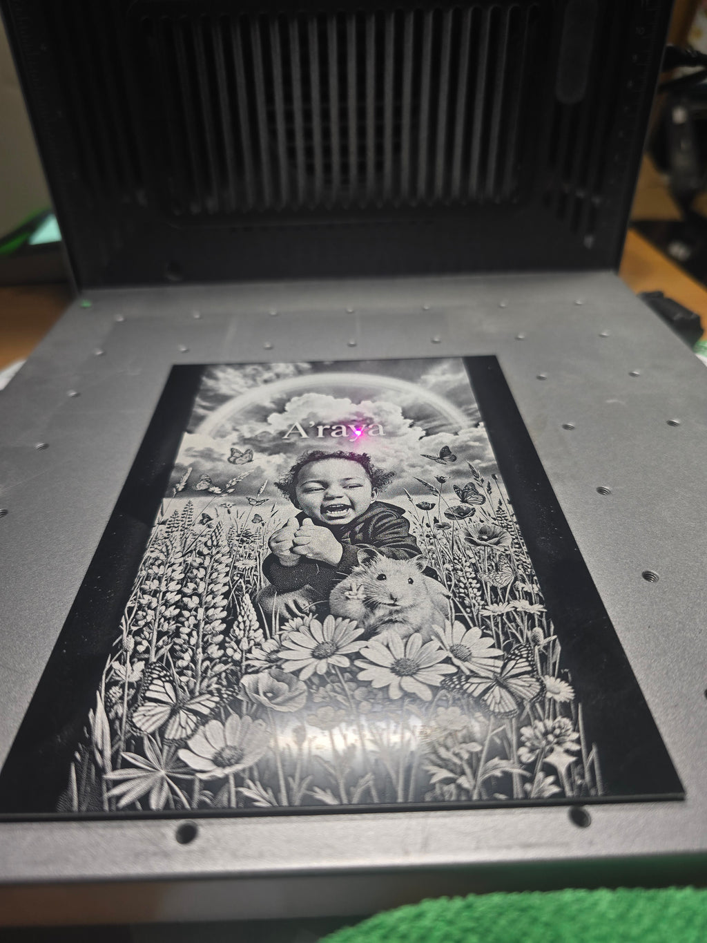 Custom engraved aluminum plates